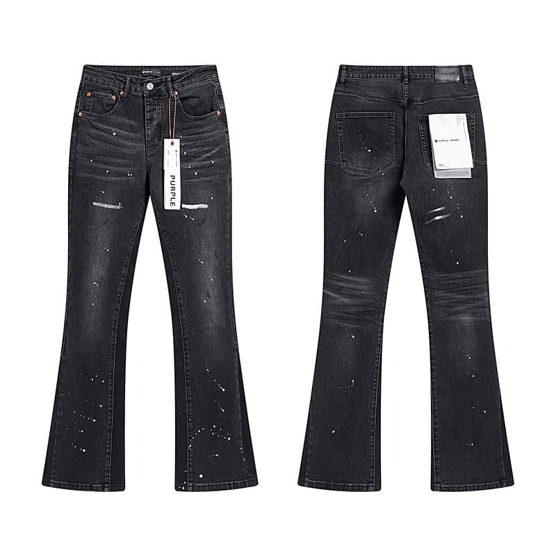 Pantalon en jean délavé, coupe slim, style rétro décontracté et tendance 2025 pour homme.