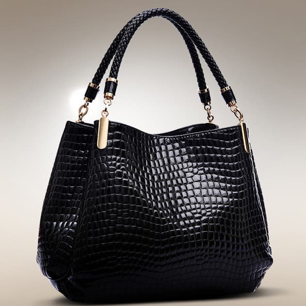 Mature And Elegant Handbag For Women, Crocodile Stone Pattern Underarm Bag, Light Women's Bag