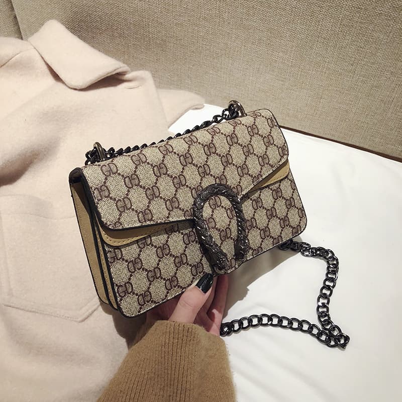 Sacs transfrontaliers 2023, nouvelle tendance, sac Dionysus, imprimé rétro, mini sac à bandoulière diagonale avec chaîne pour femme