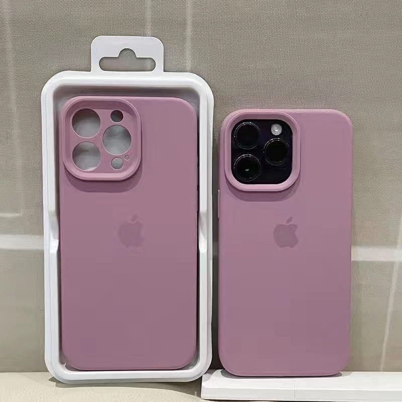 Coque en silicone solide pour iPhone 15 Pro Max, couleur liquide, avec étiquette 14 Pro, 13 Premium, 12 (pack complet)