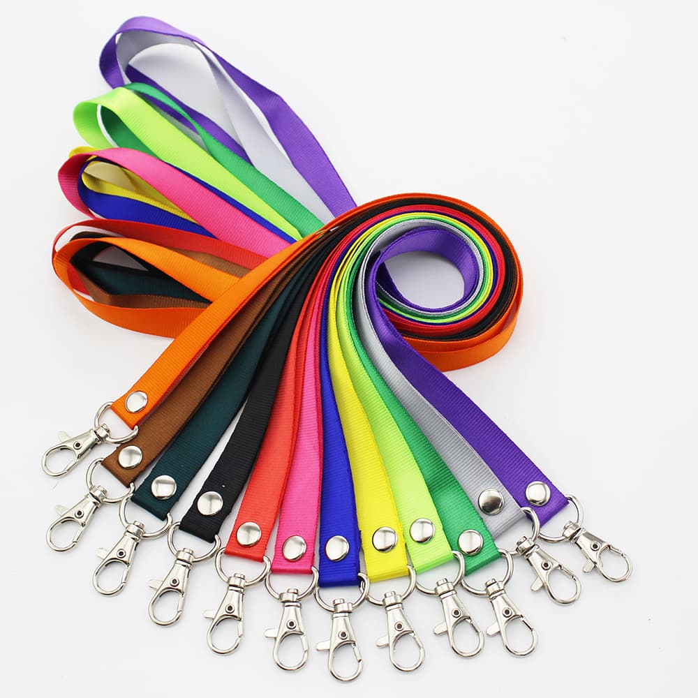 1pc Safety Hanging Neck Strap Lanyard Safety Hanging Neck Strap Lanyard For Mobile Phone ID Name Badge Holder Keys Metal Ring