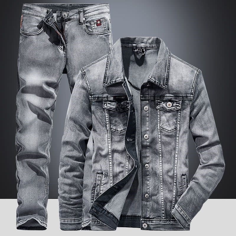 Men's Clothing Trendy Loose Large Size Two Piece Student Versatile Outerwear Casual Jacket