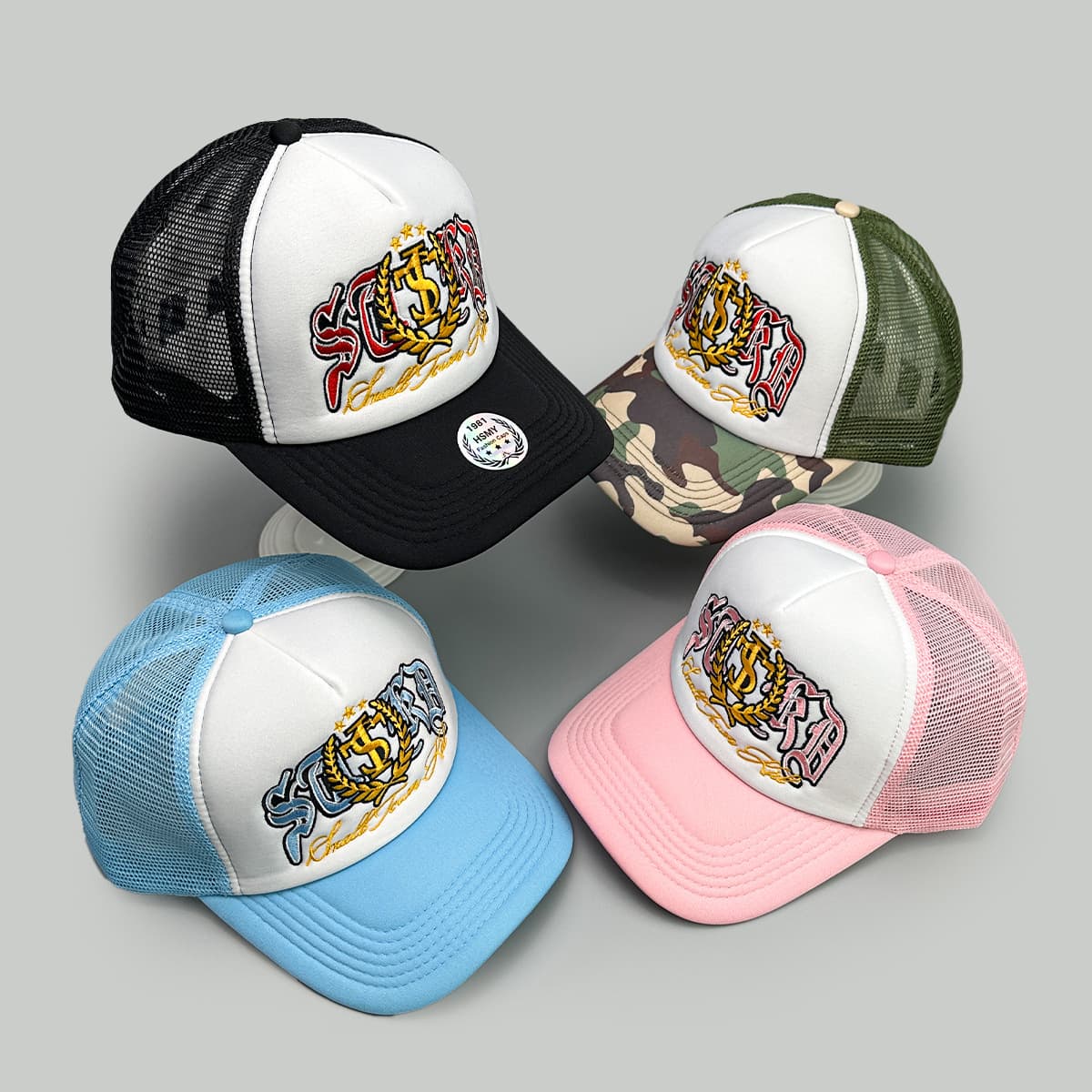 Men's Baseball Cap WithStyle Letter Badge Embroidery Breathable Mesh Sunshade Street Truck Hat For Both Men And Women