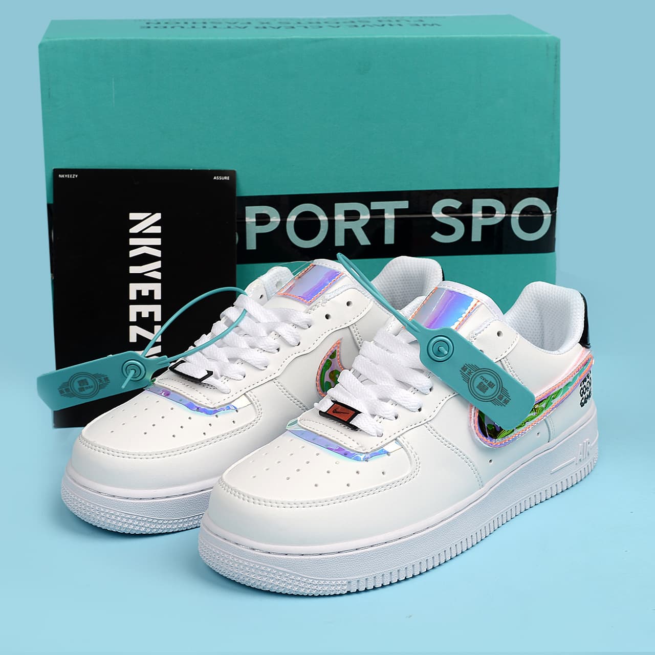 Nouvelles chaussures basses classiques Air New No.1 pour femmes et hommes, chaussures blanches surélevées et durables