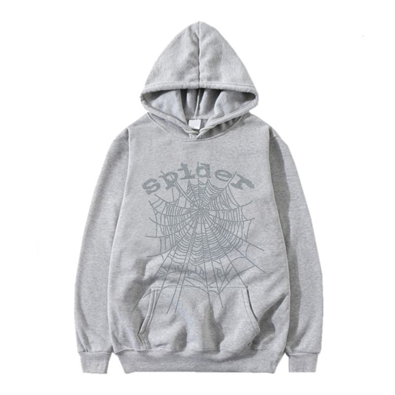 Pull à capuche Singer Letter Sp5der Spider Web Hot Diamond pour homme et femme, idéal pour le printemps et l'automne
