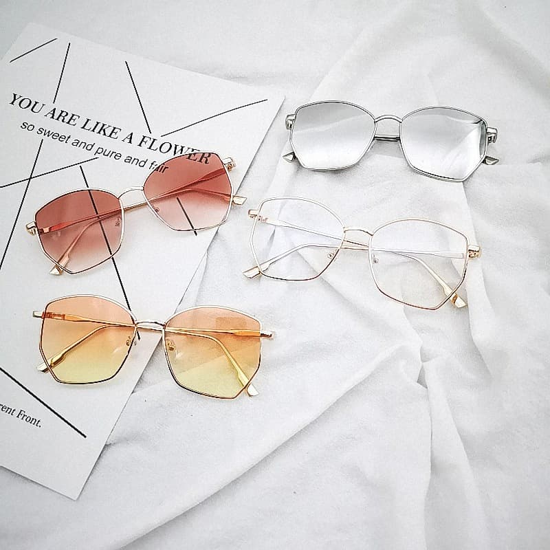 Mother&Kids Sunglasses Polygon Boys & Girls Sunglasses Street Catwalk Baby Glasses Tidal UV Protection