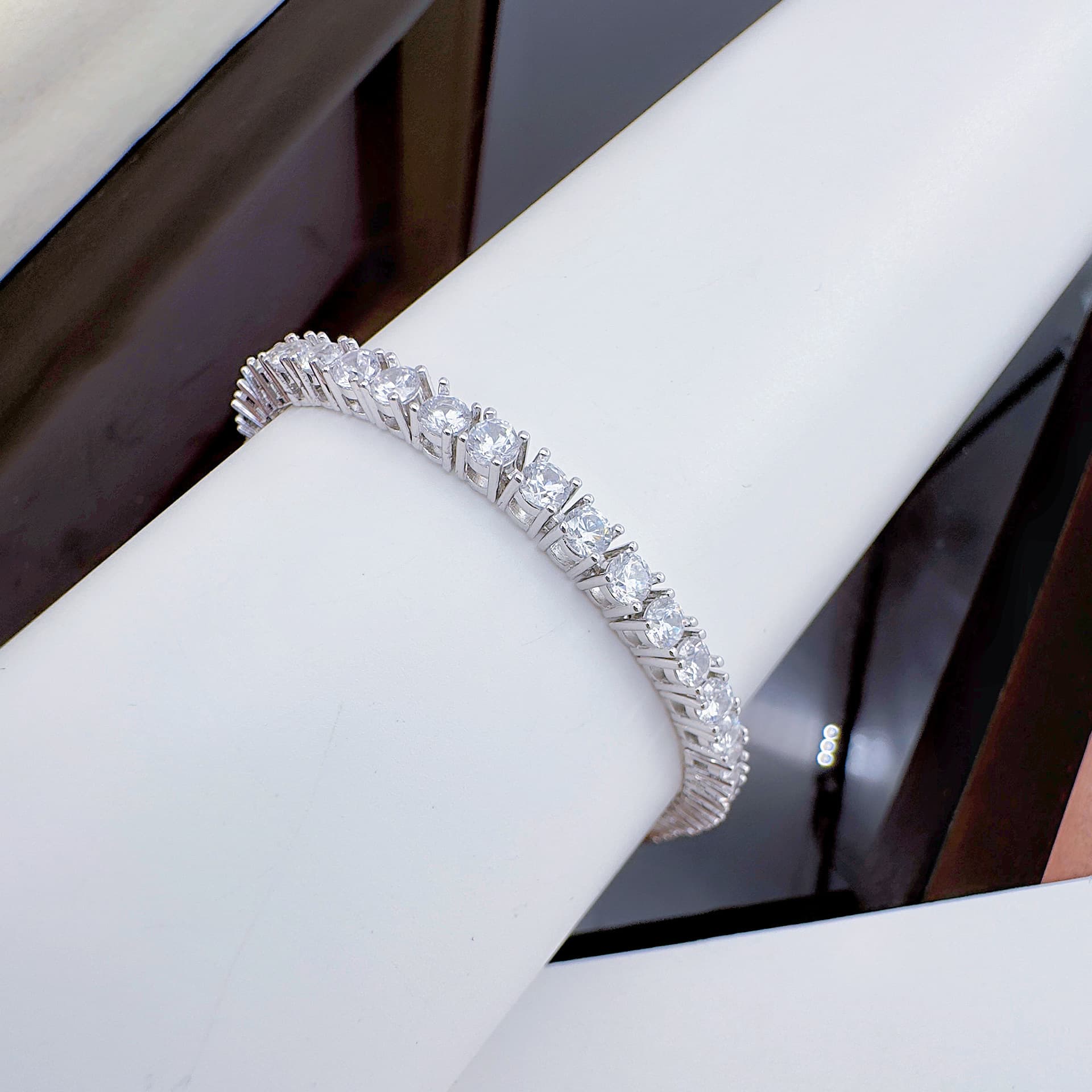 Bailing New Zircon Hip-Hop Style Tennis Bracelet Inlaid With Diamonds Ins Personality High-End Jewelry