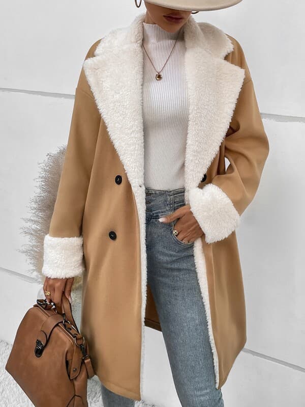 Women's Casual Fashion Temperament Casual Commuter Wool Coat Coat