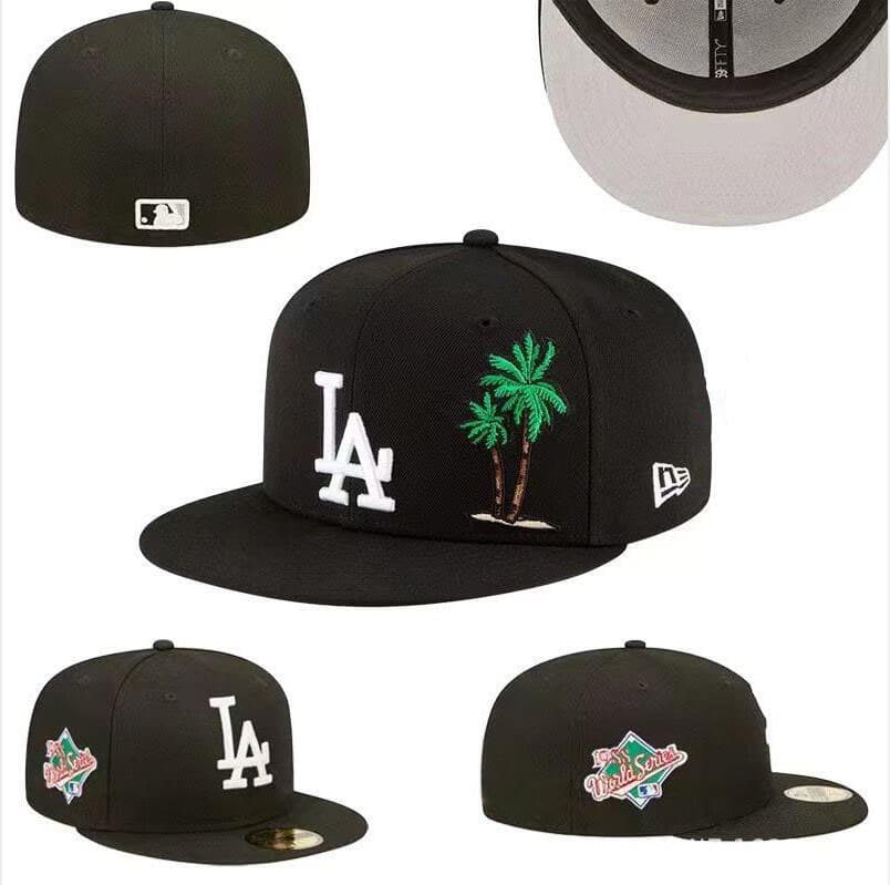 Casquette de baseball 2024 New NY, grande taille, entièrement fermée, avec pare-soleil et broderie non réglable.