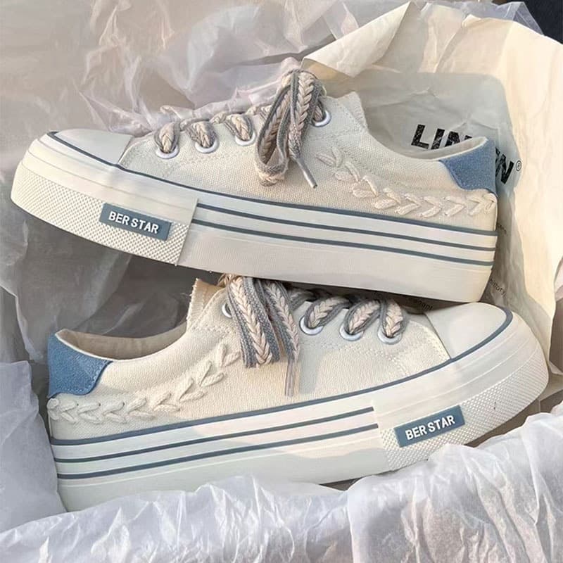Women’s Shoes Trendy Shoes All-match Thin Niche Design Casual Breathable canvas shoes