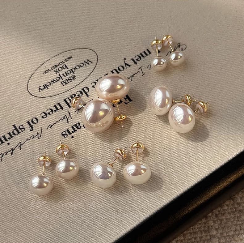Bun Pearl For Women, Light Luxury, Elegant, High-End Feel, 2024 New Style, Niche, Versatile, Commuting Earrings