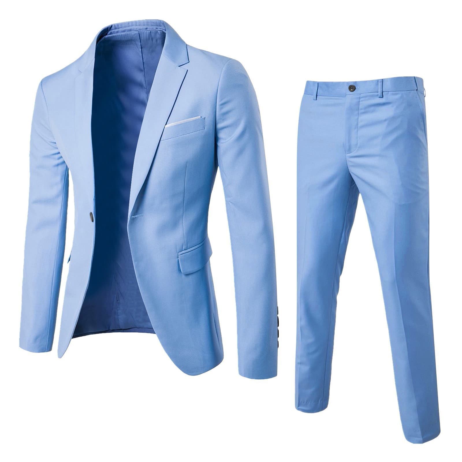 Men's Clothing Two Piece Suits For Men Fashionable Slim Fitting Suits