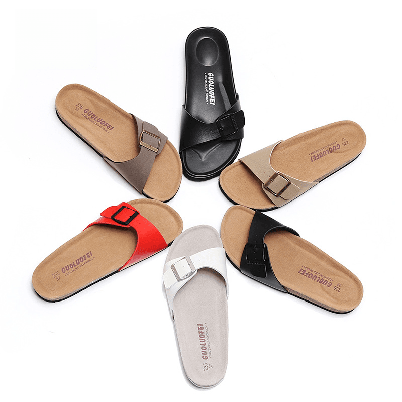 New summer fashion flat outside wear non-slip holiday tourism beach slippers