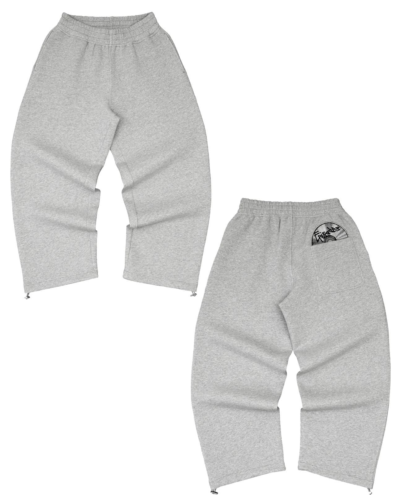 Ensemble sweat à capuche et jogging imprimé CD rétro Y2K – Pull streetwear avec poches graphiques et pantalon de survêtement assorti