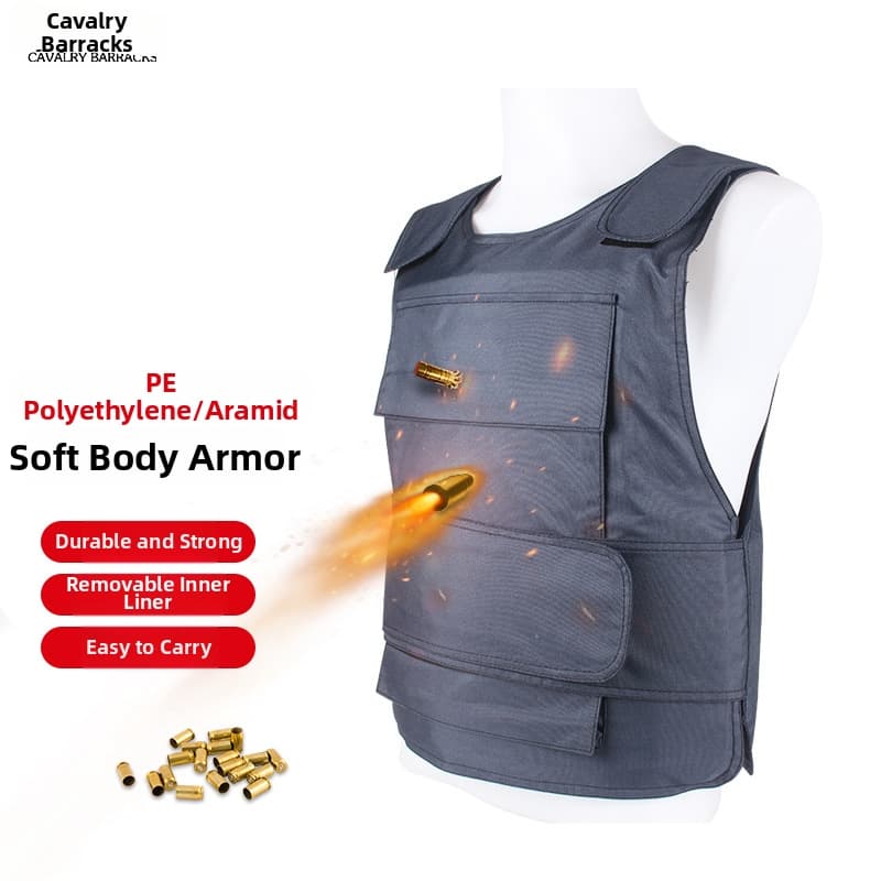 Arami Kevlar Bulletproof Vest Grade II And III PE Polyethylene Soft Vest For Security And Protection