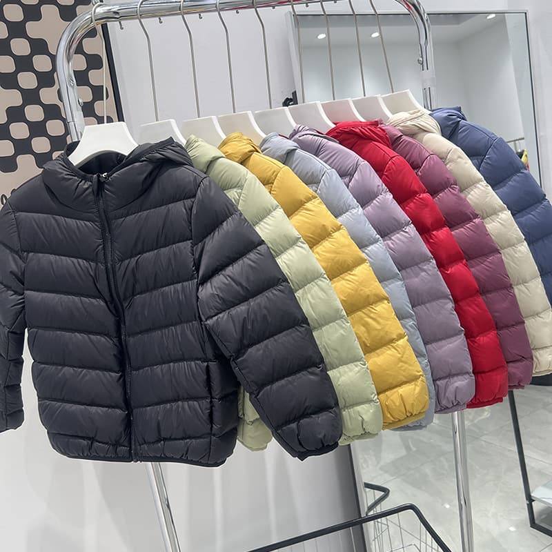 Children's Down Jackets, Lightweight, Girls' And Boys' New Ultra Light White Duck Down Winter Coats, Factory Direct Sales