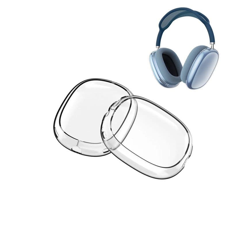 Case Max Headphones, Soft TPU Clear Anti-Scratch Protective Cover for AirPod Max, Transparent Accessories Skin Protector