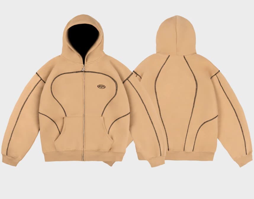 Ensemble de survêtement 2 pièces pour homme, sweat à capuche zippé à rayures réfléchissantes et pantalon de jogging, tenue streetwear décontr
