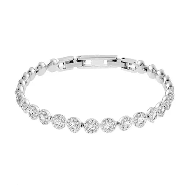 Bracelet de créateur de mode Angel, série de bijoux Crystal Mosan Dia, finition or rose