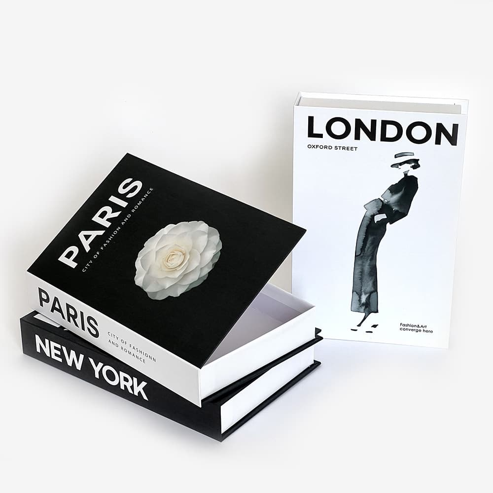 Modern Simple Openable Book Fashion Simulation Book Desktop Decorative Ornaments Creative Storage Box Cross-border