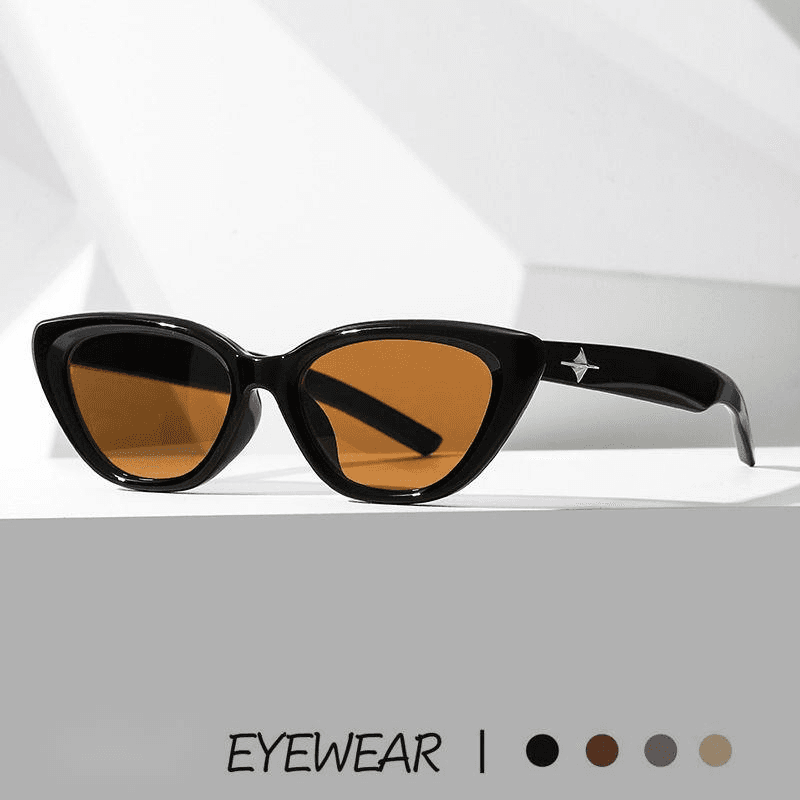2024 New GM Same Style Sunglasses Women's Sunglasses European and American Retro Small Frame Korean Fashion Cat Eye Glasses