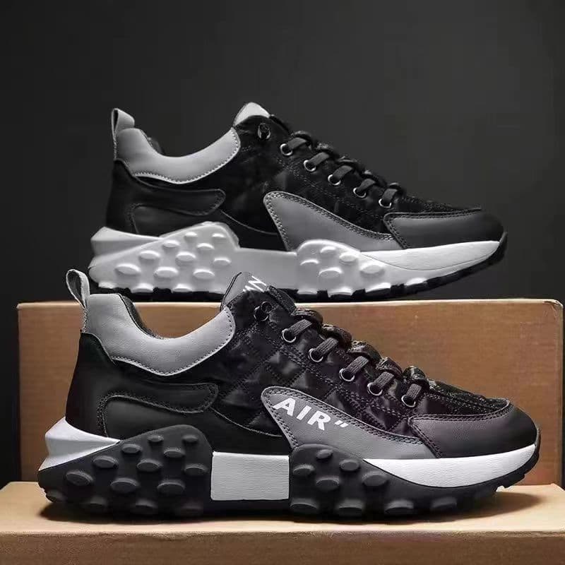 Leather-top waterproof daddy shoes men's platform elevating sports casual shoes men's fashion shoes