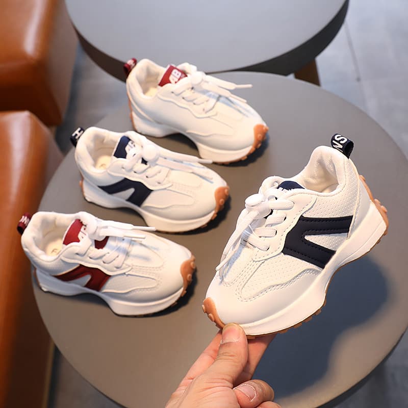 Autumn Children's Breathable Little White Boys' Soft Sole Anti slip Sports Girls' Fashion Single Shoes Baby