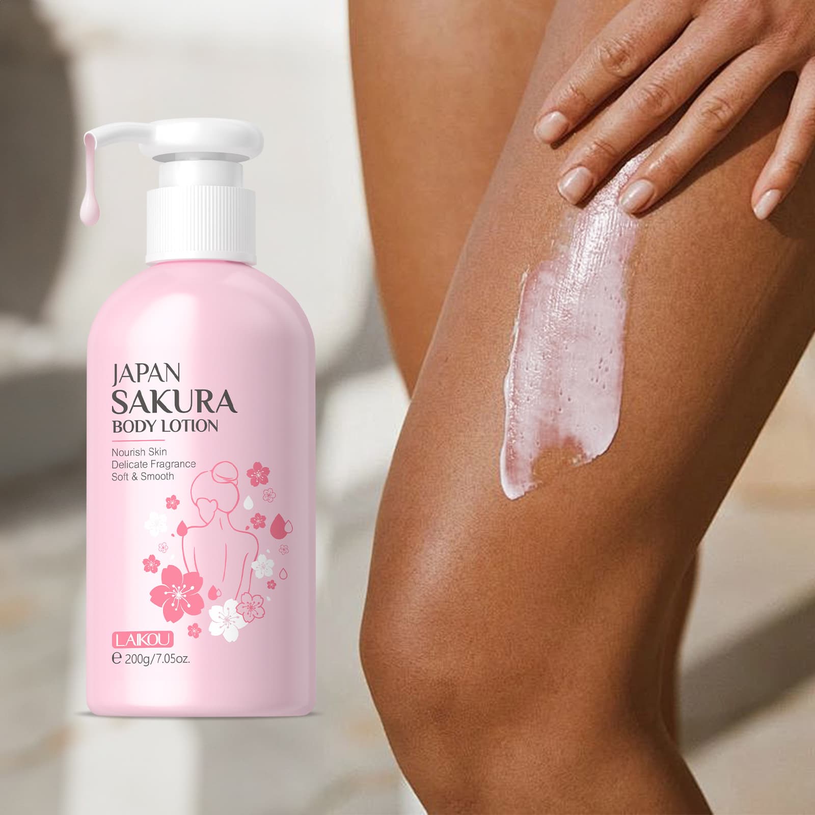 LAIKOU Sakura Body Lotion 200g Moisturizing And Refreshing Moisturizing Lotion