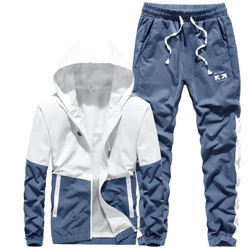 Autumn New Sports Set, Men's Hooded Hoodie And Pans Paid With Casual Two Piece Set 3227