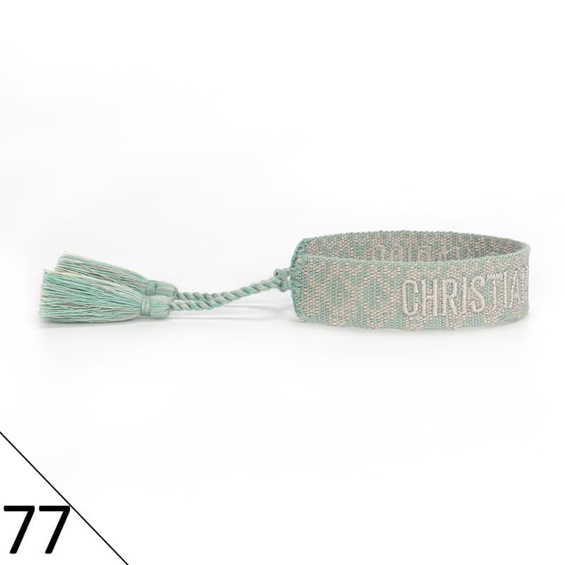 Bracelet unisexe tendance avec lettres tressées