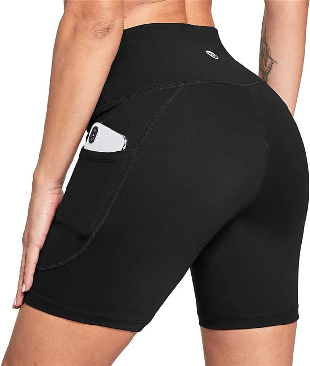 Multi Color High Waist High Elastic Fitness Running Yoga Sports Shorts