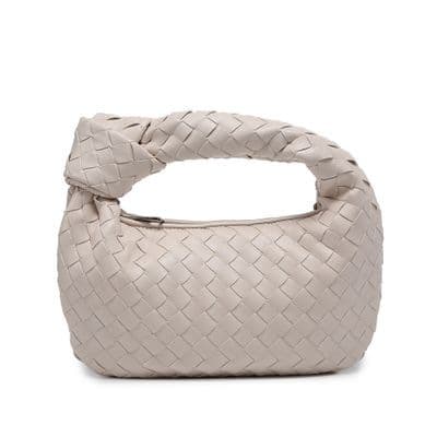 Sac à main tissé, petit pain rond en forme de nuage