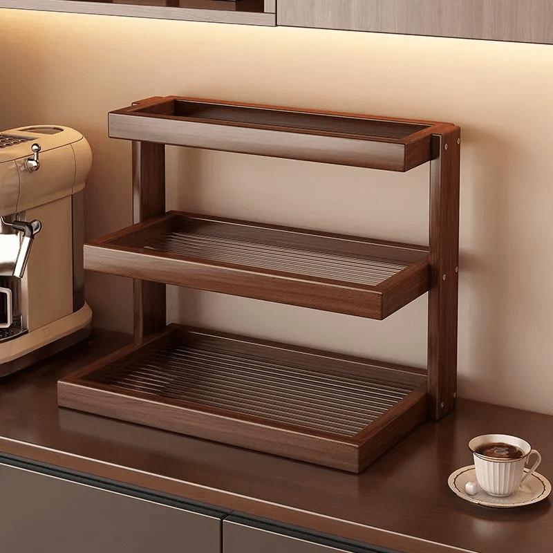 Holder Desktop Organizer Shelf Dining Table Countertop Water Coffee Cup Tea Set Storage Rack
