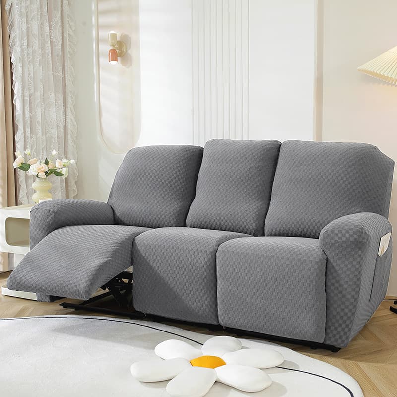 Square jacquard all-inclusive stretch recliner cover universal function sofa cover sofa cushion massage chair cover