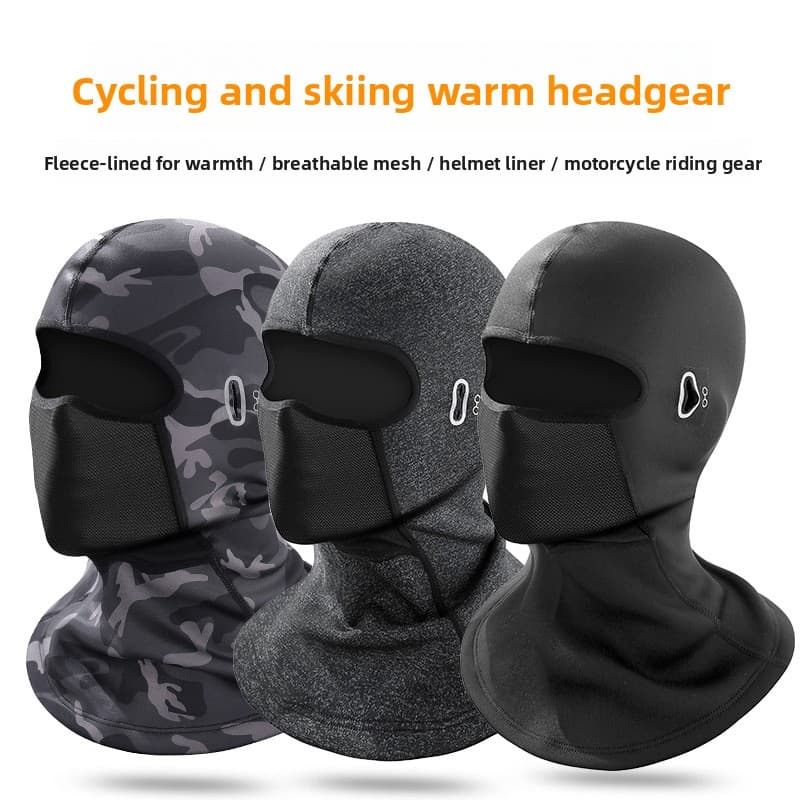 Winter Cycling Warm Headgear Neck Warmer Motorcycle Windproof Coldproof Face Outdoor Sports Ski Mask Hat