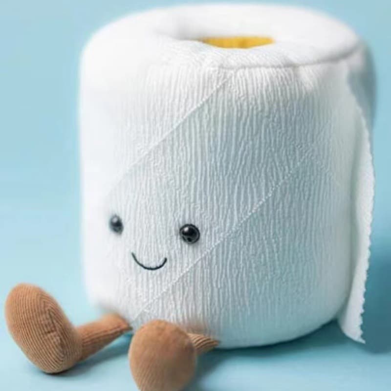 Stuffed Plush Animals Doll Same Style Toilet Paper Doll Roll Toilet Paper Toilet Paper Towel Creative Funny Doll Pendant Plush Toy