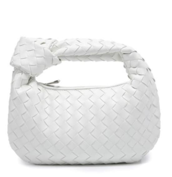 Sac à main tissé, petit pain rond en forme de nuage