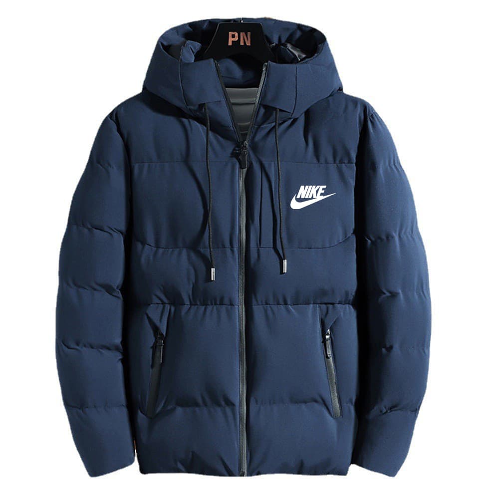 Veste d'hiver chaude à capuche en coton imprimé pour homme, veste décontractée à la mode, épaisse et chaude à capuche