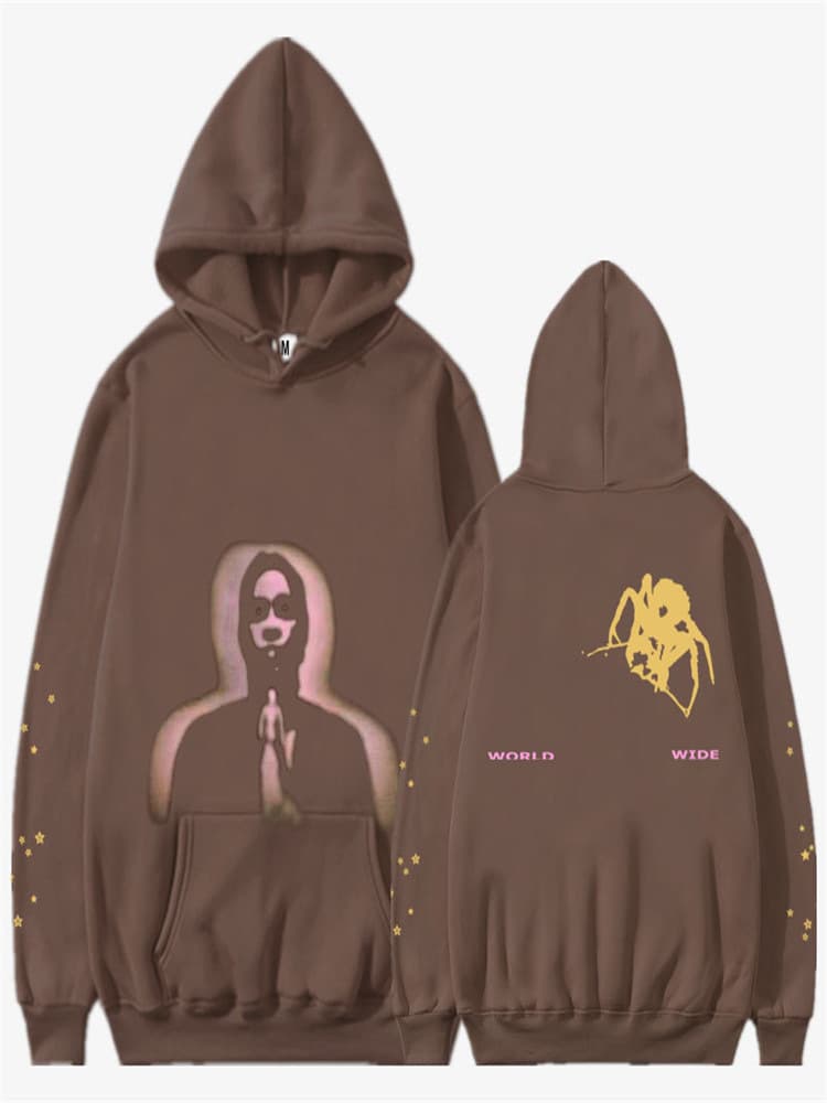 Sweat à capuche et pantalon de survêtement imprimé automne/hiver de la série Spider 555
