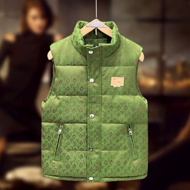 Veste sans manches courte en coton pour jeunes, nouvelle mode décontractée, col montant, coupe ajustée, hiver 2024
