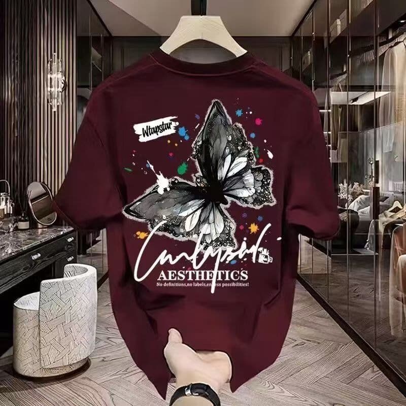 Men's Clothing Summer heavyweight cotton short sleeved T shirt for men and women, niche design, creative trendy brand, versatile tops T shirt