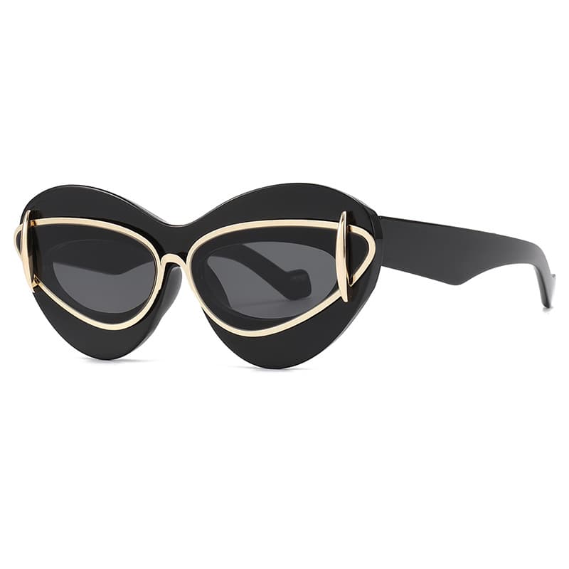YS102 Trendy Cat Eye Same Y2K Personalized Men's and Women's Sunglasses