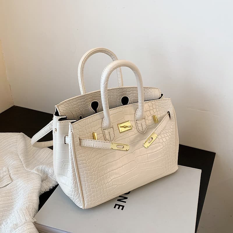 Sac à main Kelly tendance Birkin Commuter, motif crocodile européen et américain, collection 2025.