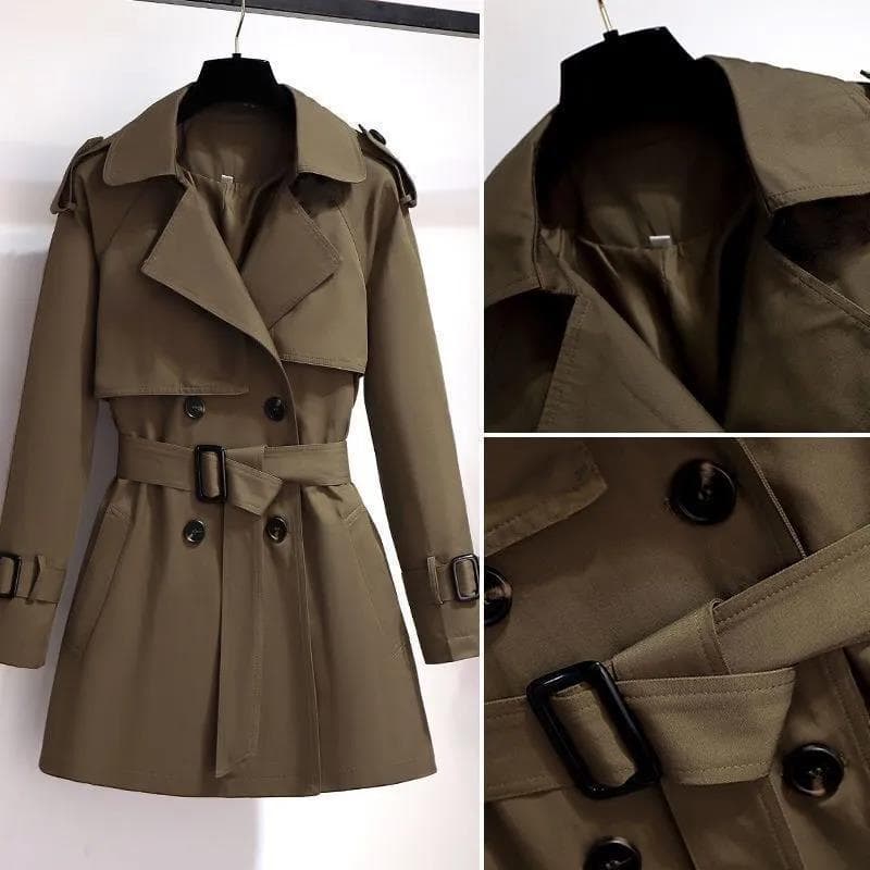 New Style Windbreaker For Women Korean Style Medium And Long Style Small Chic Design High End Early Autumn And Winter Jacket Coat