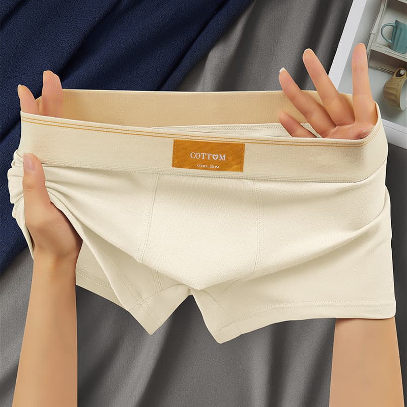 Men's Underwear Manufacturers Send Pure Cotton Men's Boxer Briefs Loose Large Size Mid Waist Boxer Briefs Men's Underwear