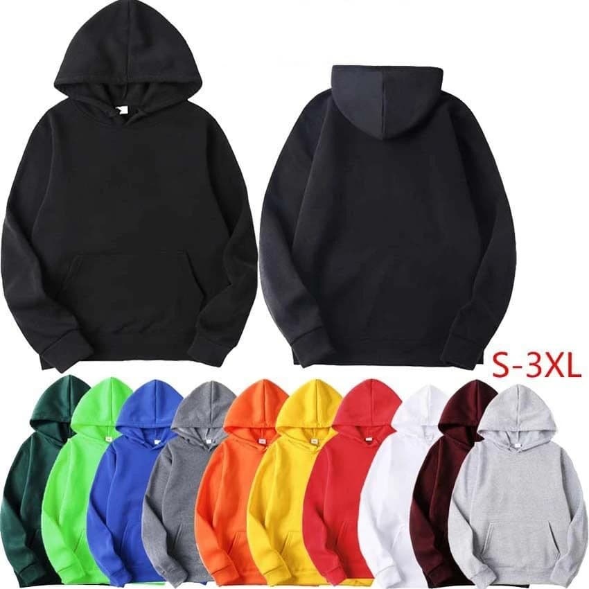 Men's Clothing heavy large size solid color hooded sweatshirt hoodie sweatshirt