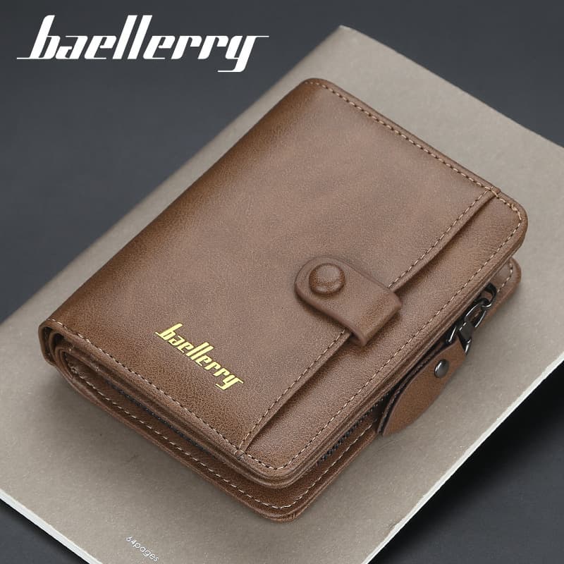 Wallet/Men's Short Multi -Card Driver License Card Pack/Fashion Zipper Coin Wallet
