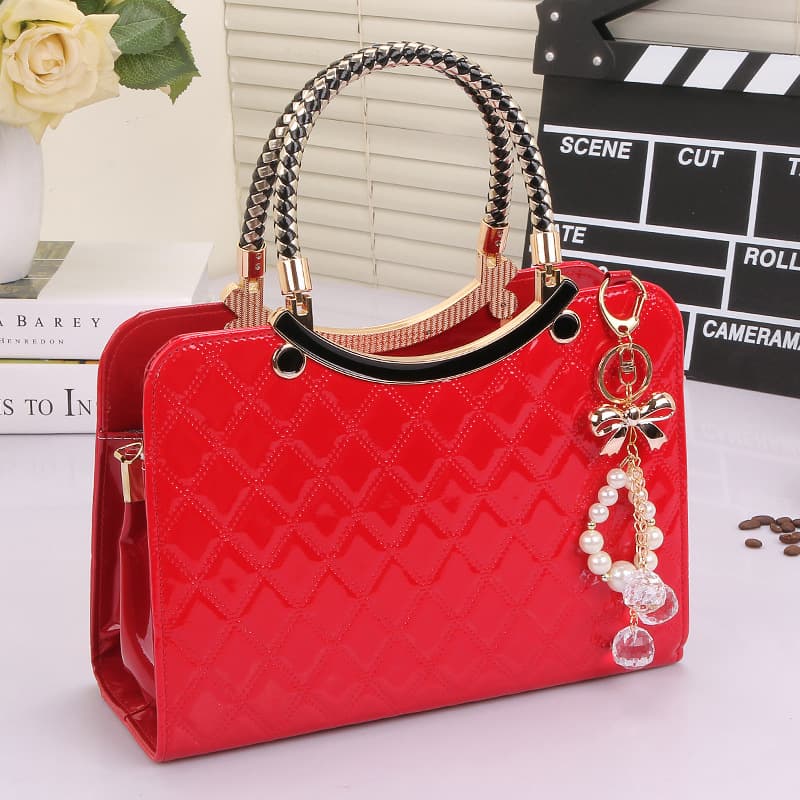 Handbag 2025 New Women's Red Wedding Ladies Crossbody Light Luxury High-end Tote Bag