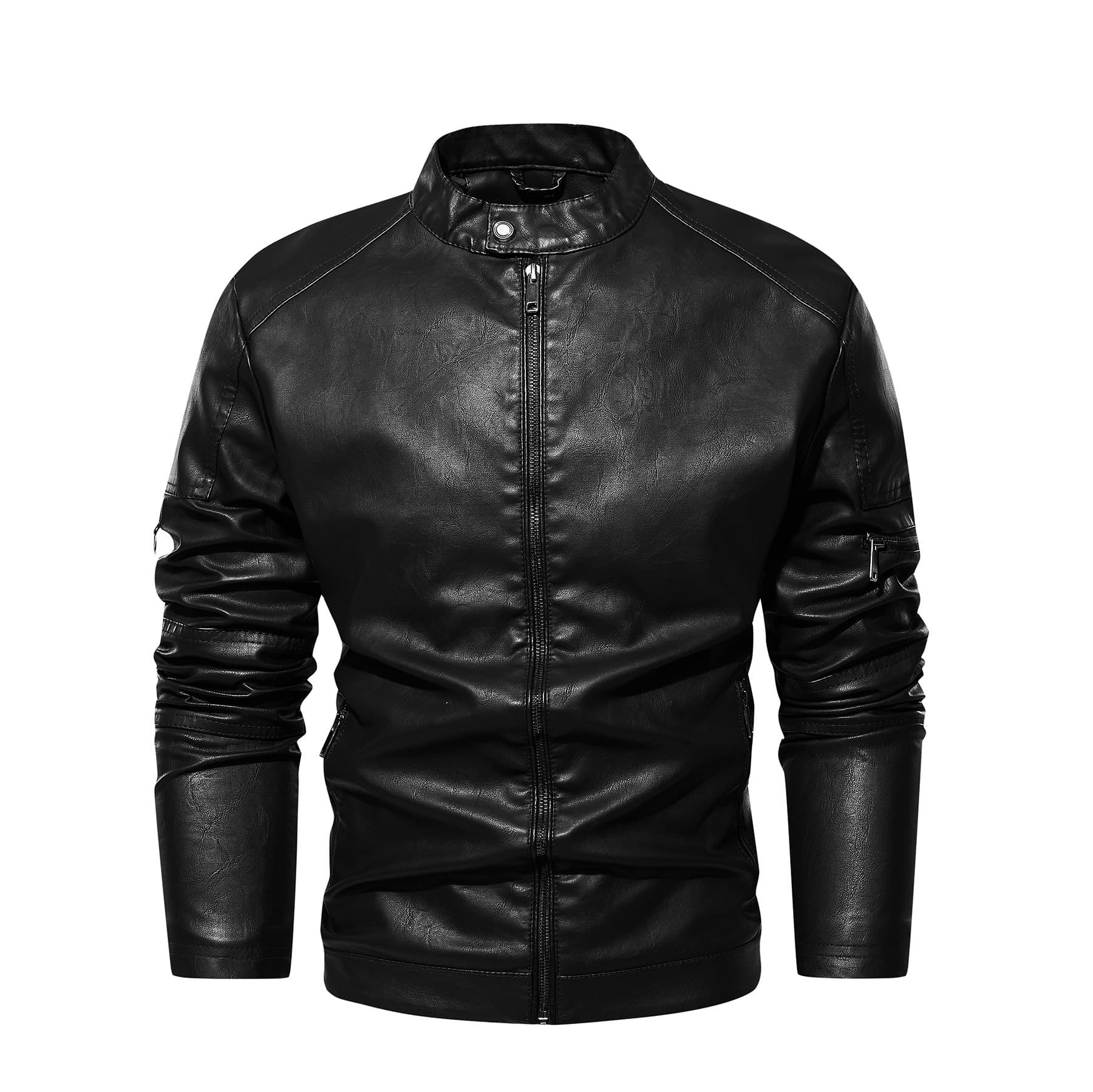 Men's Clothing retro washed leather jacket Men's leather jacket leather jacket