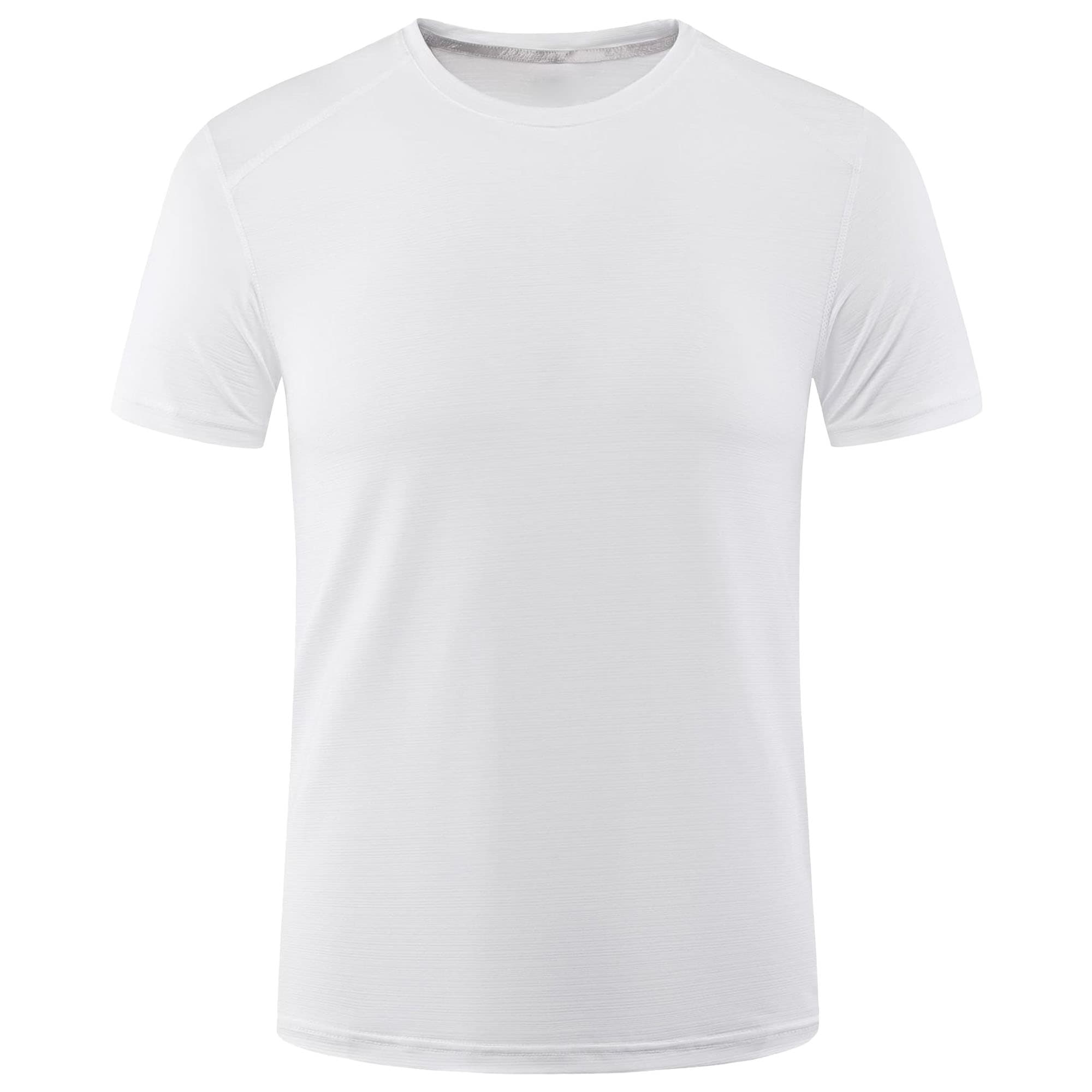 Men's Comfortable Quick Dry T-Shirt Crew Neck Solid Work Wear T-Shirt Casual Regular Fit Short Sleeves T-Shirts